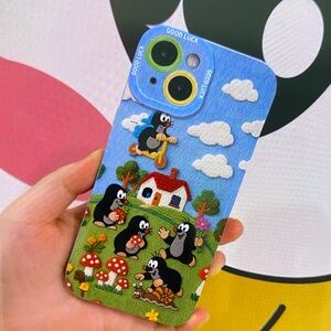 Blue Cartoon Phone Case